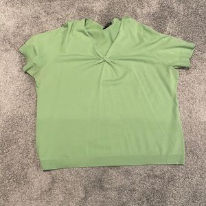 Lands End short sleeve V-neck sweater